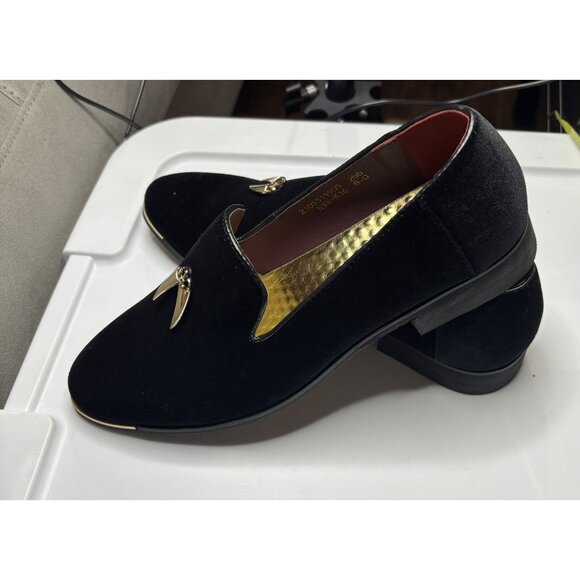 Men\'s Valor Penny Slippers Flats Velvet Loafers Slip-On Dress Shoes size 8.5